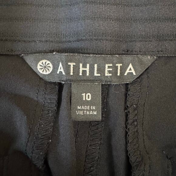 Athleta Women's Size 10 Tribeca Crop Wide Leg Snap Hem Pants Casual Travel - Picture 5 of 11